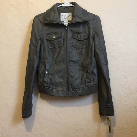American Rag Jackets & Blazers - American Rag Pleather Jacket S